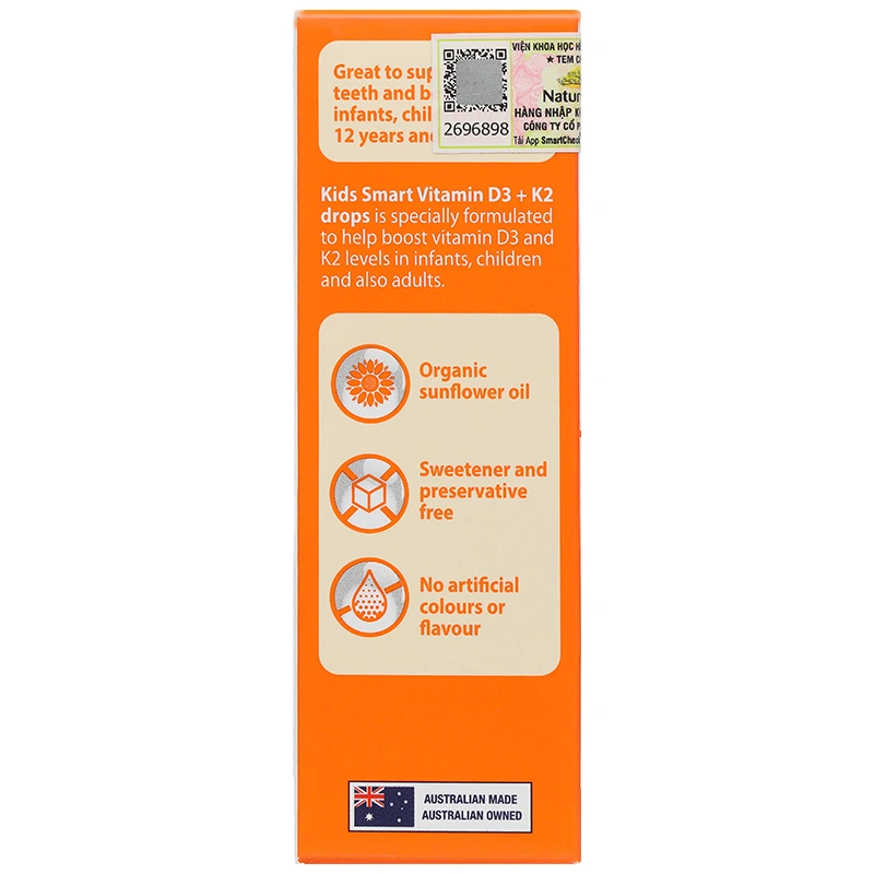Thực phẩm bảo vệ sức khỏe Nature's Way Kids Smart drops Vitamin D3 + K2 - 4